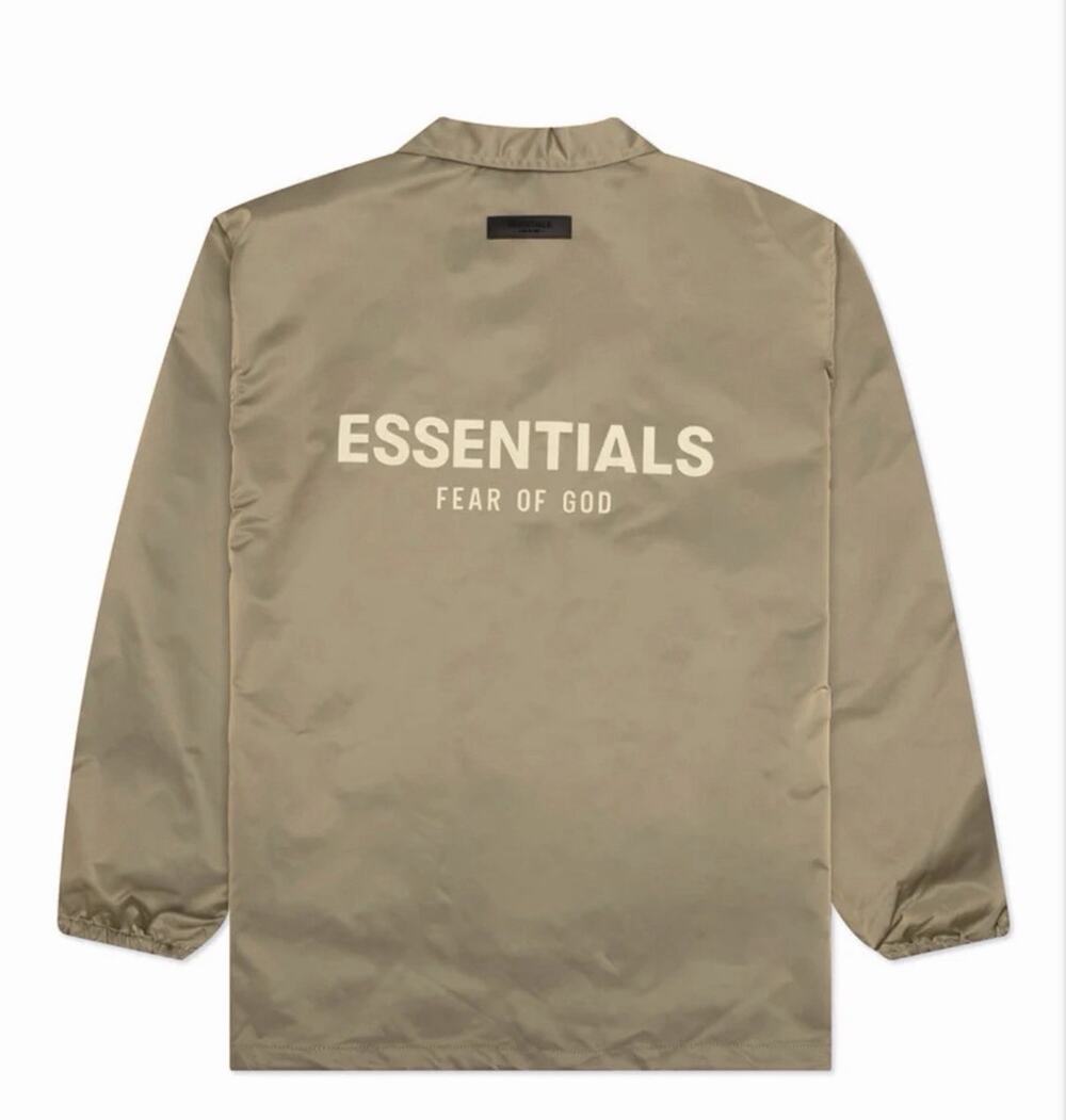 Fear of God Essentials Coaches Jacket Oak Men’s L Streetwear